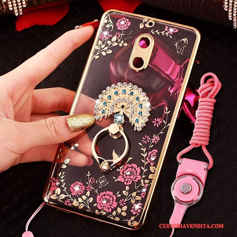 Custodia Nokia 6 Colore Morbidotelefono, Cover Nokia 6 Protezione Lusso Ornamenti Appesi