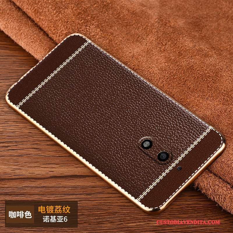 Custodia Nokia 6 Pelle Tendenzatelefono, Cover Nokia 6 Colore Anti-caduta Di Personalità
