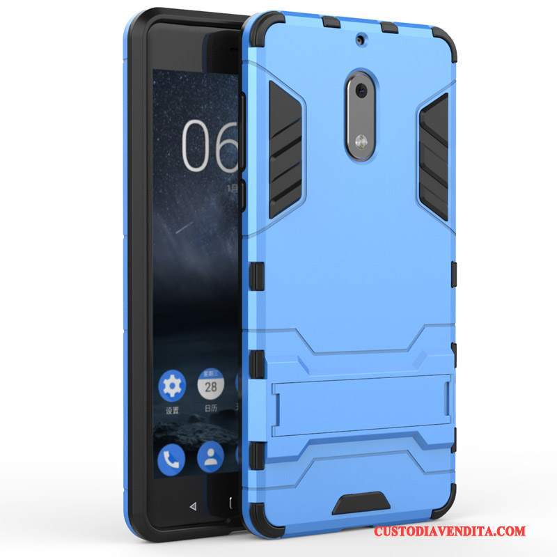 Custodia Nokia 6 Protezione Telefono Oro, Cover Nokia 6 Supporto Anti-caduta