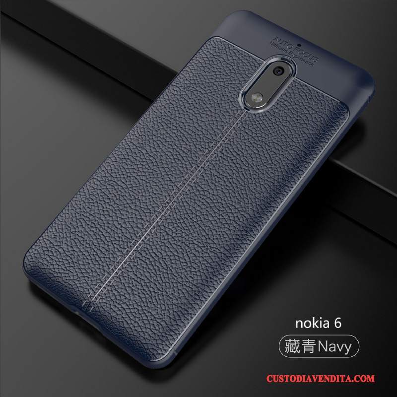 Custodia Nokia 6 Silicone Di Personalitàtelefono, Cover Nokia 6 Pelle Nero Anti-caduta