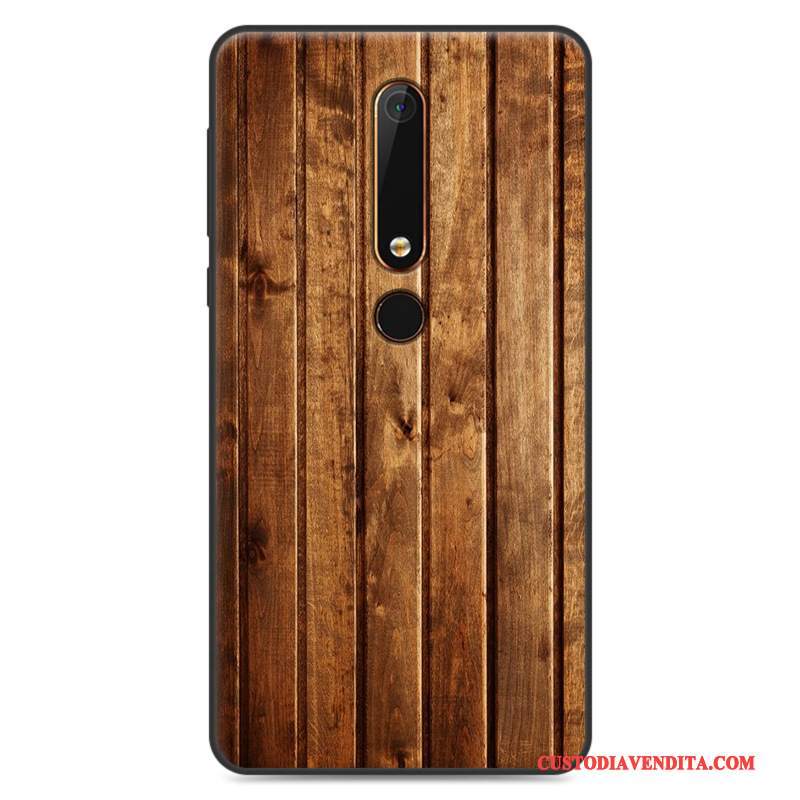 Custodia Nokia 6 Vintage Bianco Anti-caduta, Cover Nokia 6 Zoccoli Telefono Nuovo