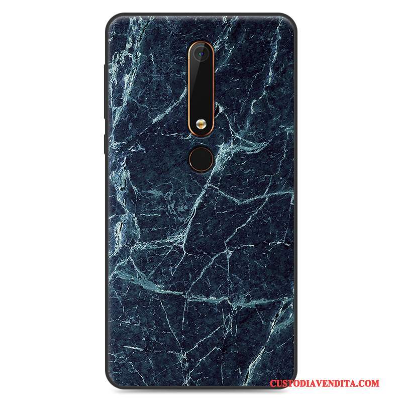 Custodia Nokia 6 Vintage Bianco Anti-caduta, Cover Nokia 6 Zoccoli Telefono Nuovo