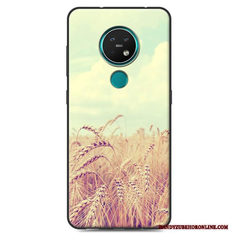 Custodia Nokia 7.2 Vintage Macchiati Morbido, Cover Nokia 7.2 Colore Telefono Semplici
