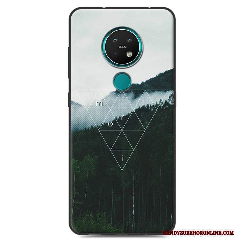 Custodia Nokia 7.2 Vintage Macchiati Morbido, Cover Nokia 7.2 Colore Telefono Semplici