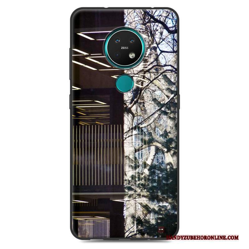 Custodia Nokia 7.2 Vintage Macchiati Morbido, Cover Nokia 7.2 Colore Telefono Semplici