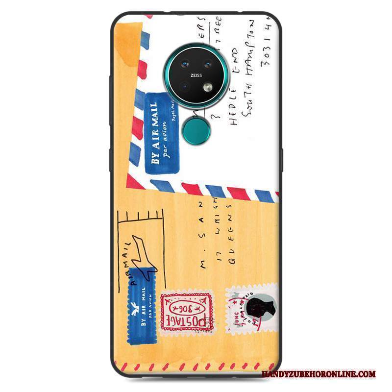 Custodia Nokia 7.2 Vintage Macchiati Morbido, Cover Nokia 7.2 Colore Telefono Semplici