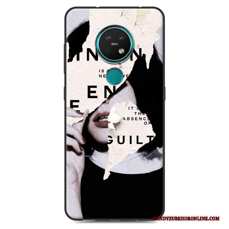 Custodia Nokia 7.2 Vintage Macchiati Morbido, Cover Nokia 7.2 Colore Telefono Semplici