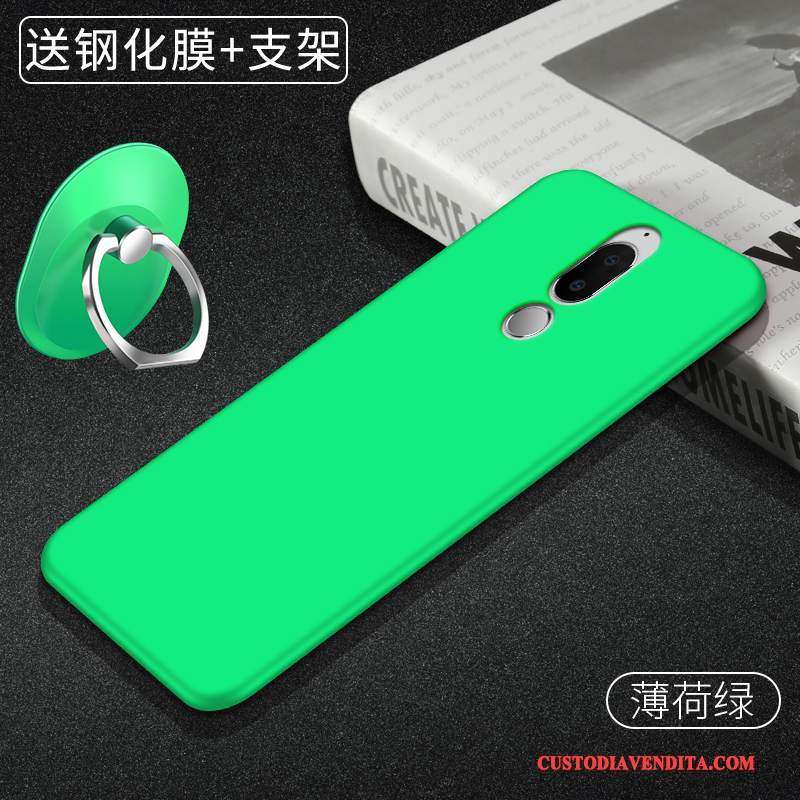 Custodia Nokia 7 Silicone Telefono Tendenza, Cover Nokia 7 Protezione Rosso Morbido