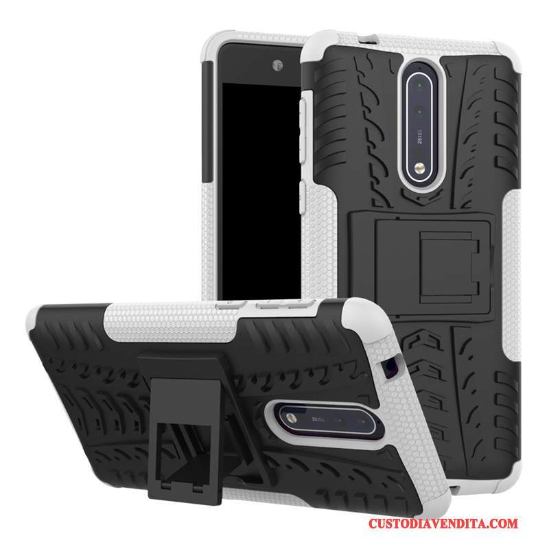 Custodia Nokia 8 Creativo Supporto Difficile, Cover Nokia 8 Protezione Invisibile Arancione