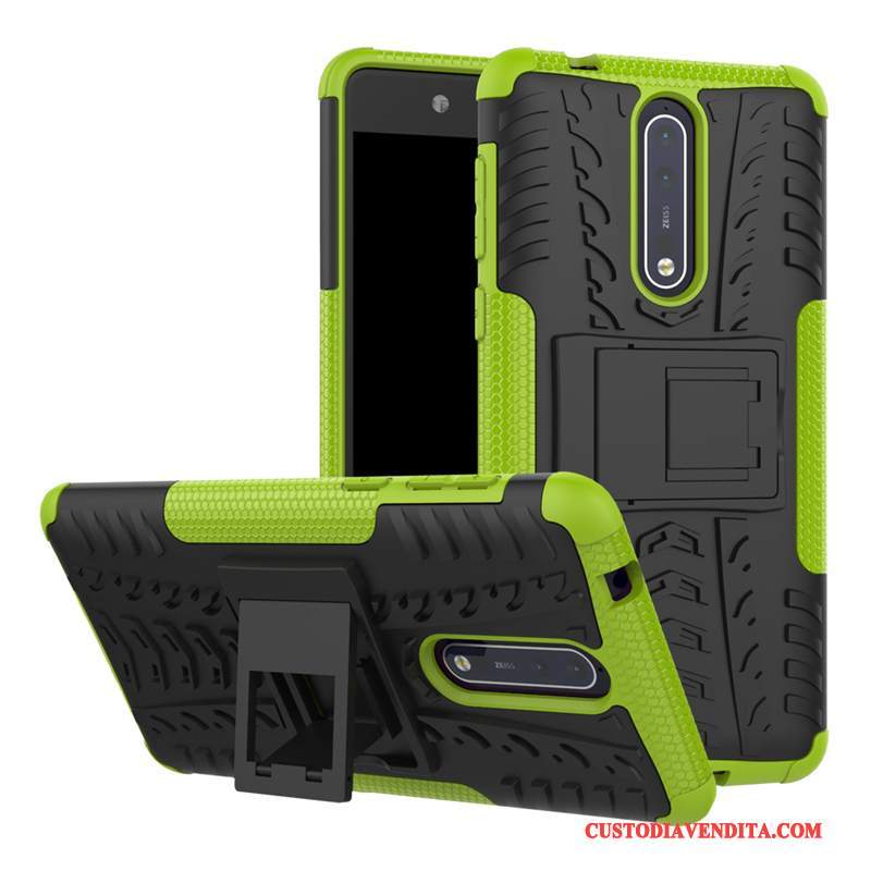 Custodia Nokia 8 Creativo Supporto Difficile, Cover Nokia 8 Protezione Invisibile Arancione