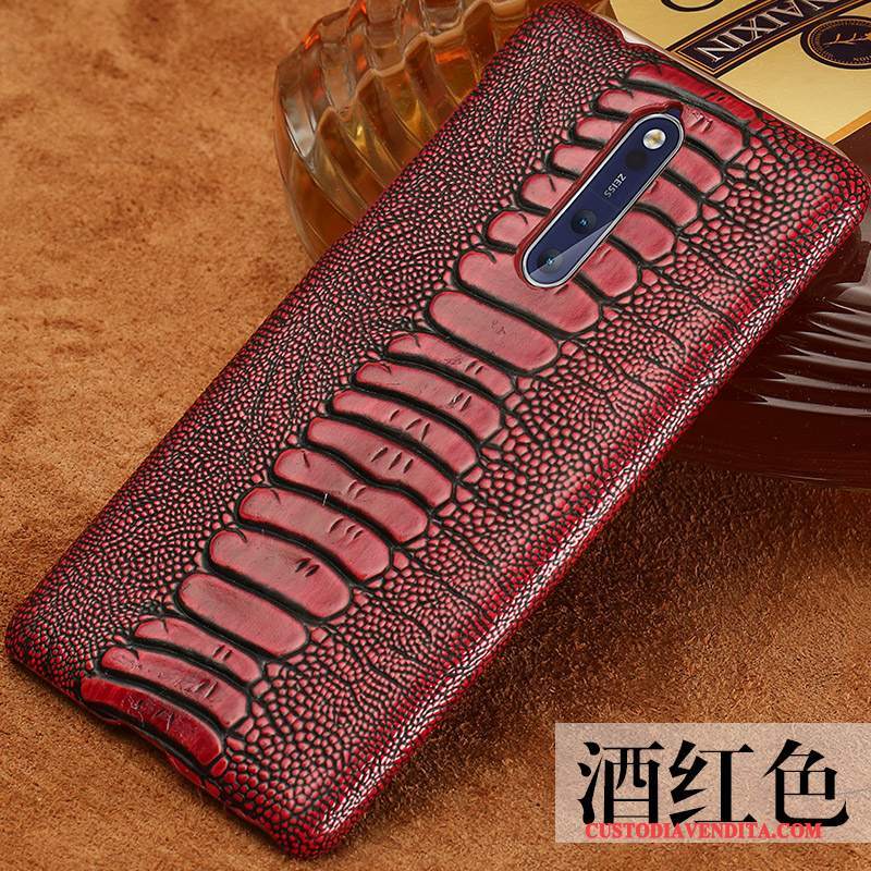 Custodia Nokia 8 Pelle Tridimensionale Tendenza, Cover Nokia 8 Goffratura Telefono Bello