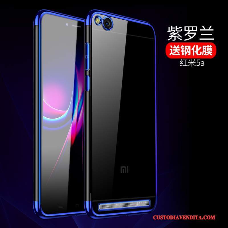Custodia Redmi 5a Silicone Tutto Incluso Rosso, Cover Redmi 5a Protezione Piccolatelefono