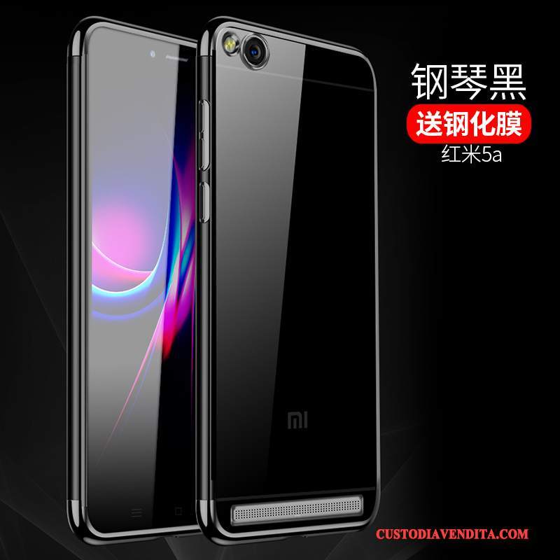 Custodia Redmi 5a Silicone Tutto Incluso Rosso, Cover Redmi 5a Protezione Piccolatelefono