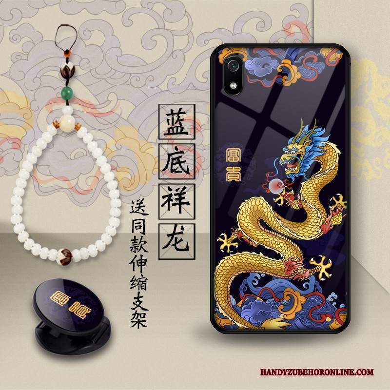 Custodia Redmi 7a Creativo Supporto Giallo, Cover Redmi 7a Protezione Telefono Rosso