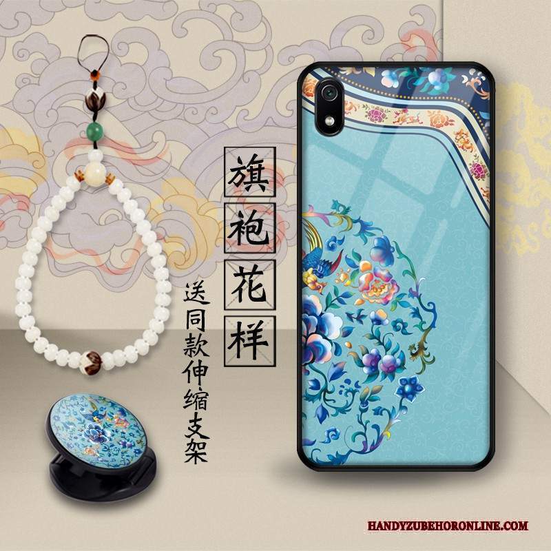 Custodia Redmi 7a Creativo Supporto Giallo, Cover Redmi 7a Protezione Telefono Rosso