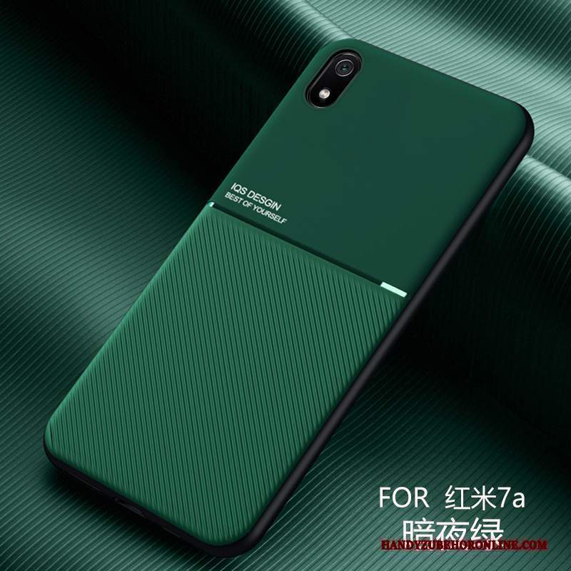 Custodia Redmi 7a Pelle Morbido Tutto Incluso, Cover Redmi 7a Silicone Difficile Rosso