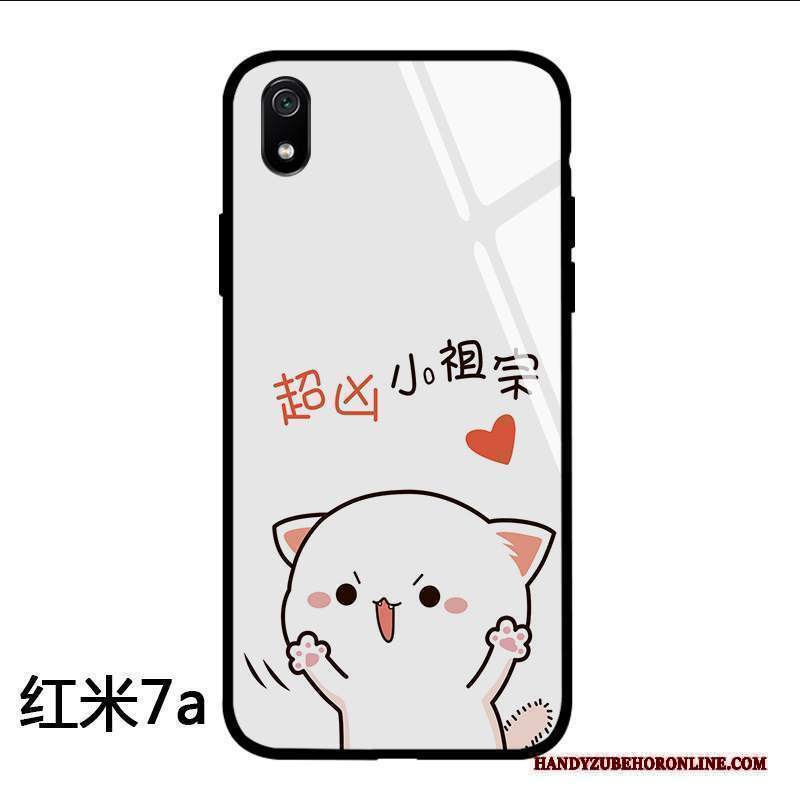 Custodia Redmi 7a Protezione Telefono Tutto Incluso, Cover Redmi 7a Cartone Animato Semplici Net Red