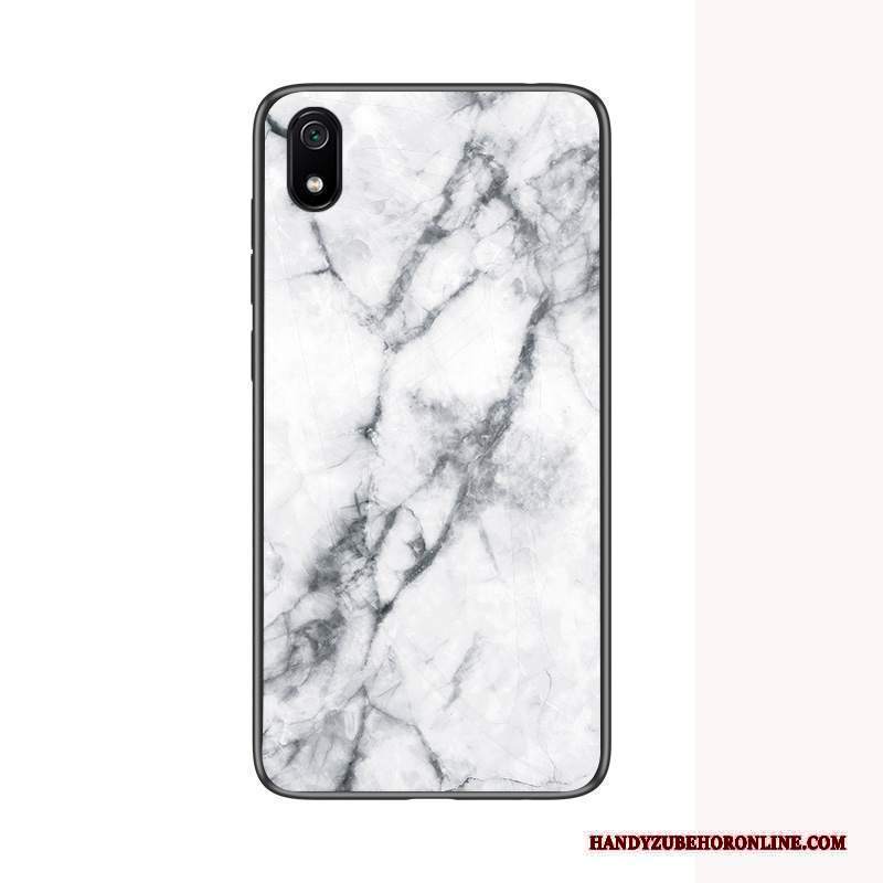 Custodia Redmi 7a Silicone Tendenza Vetro, Cover Redmi 7a Protezione Morbido Grande