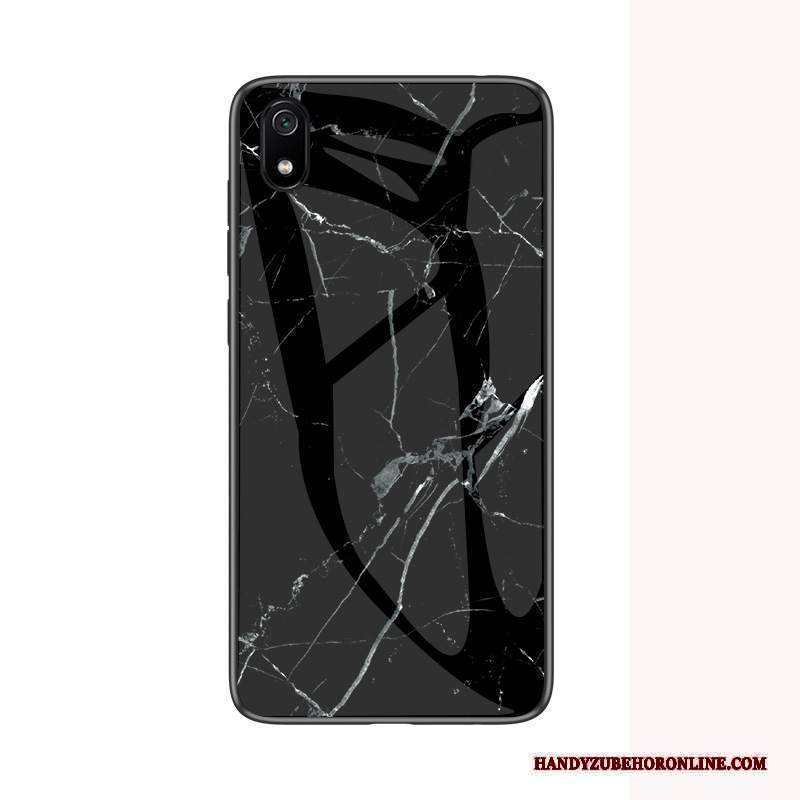 Custodia Redmi 7a Silicone Tendenza Vetro, Cover Redmi 7a Protezione Morbido Grande