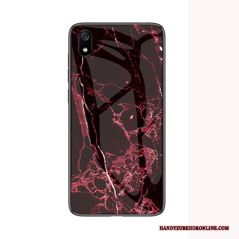 Custodia Redmi 7a Silicone Tendenza Vetro, Cover Redmi 7a Protezione Morbido Grande