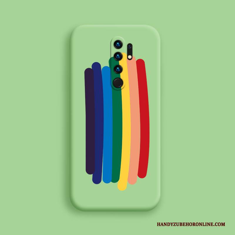 Custodia Redmi 9 Creativo Nuovo Blu, Cover Redmi 9 Silicone Rosso Morbido