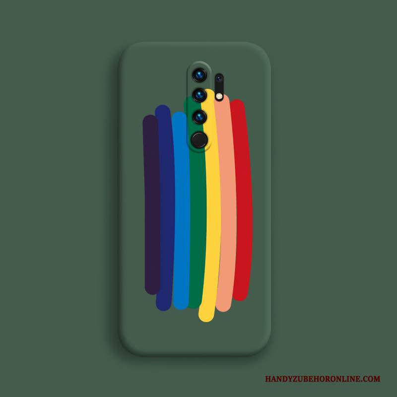 Custodia Redmi 9 Creativo Nuovo Blu, Cover Redmi 9 Silicone Rosso Morbido