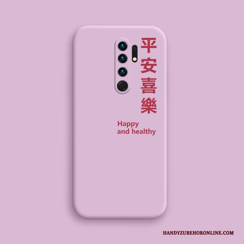 Custodia Redmi 9 Silicone Anti-caduta Net Red, Cover Redmi 9 Semplici Tutto Incluso