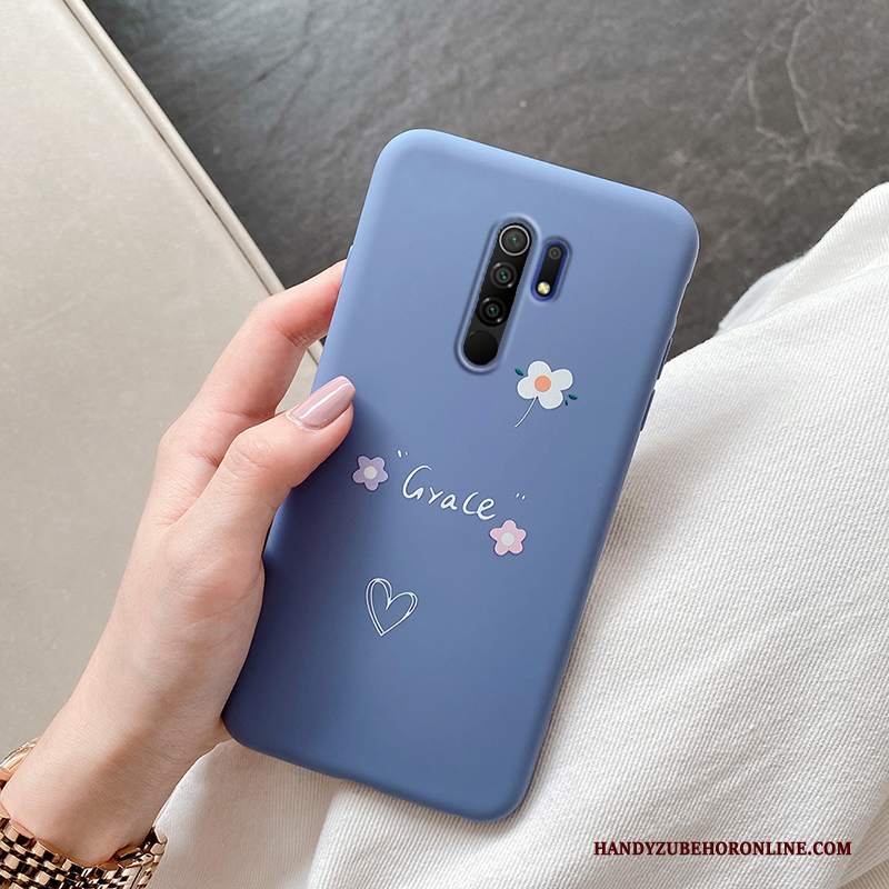 Custodia Redmi 9 Silicone Macchiati Bello, Cover Redmi 9 Protezione Ornamenti Appesi Net Red