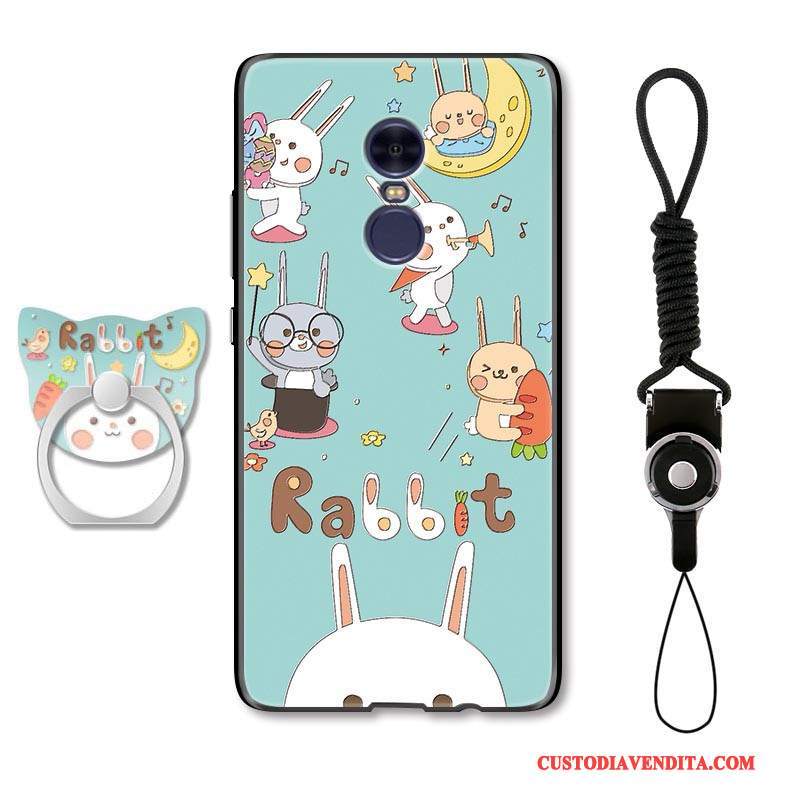 Custodia Redmi Note 4x Goffratura Bello Tutto Incluso, Cover Redmi Note 4x Cartone Animato Blu Anti-caduta