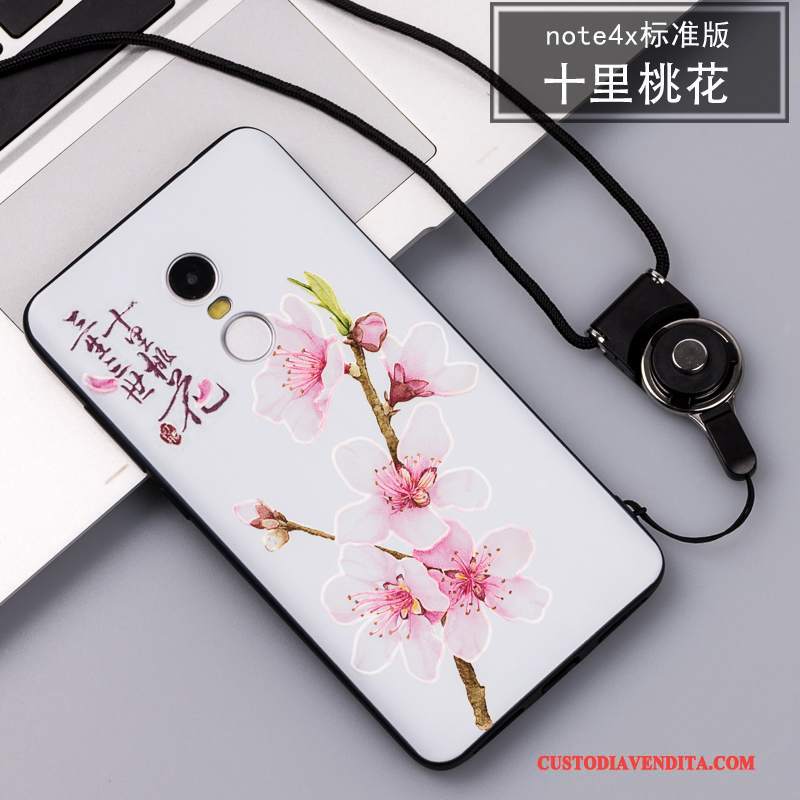 Custodia Redmi Note 4x Goffratura Telefono Morbido, Cover Redmi Note 4x Silicone Tendenza Anti-caduta