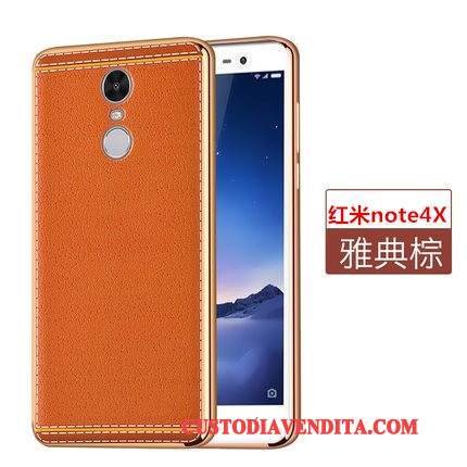 Custodia Redmi Note 4x Pelle Morbidotelefono, Cover Redmi Note 4x Protezione Rosso Nuovo