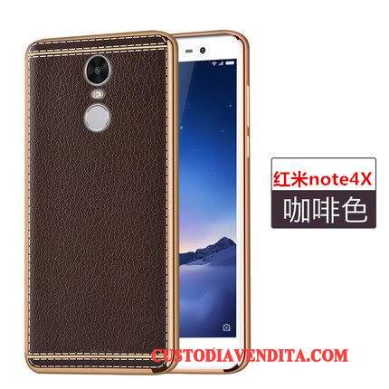 Custodia Redmi Note 4x Pelle Morbidotelefono, Cover Redmi Note 4x Protezione Rosso Nuovo