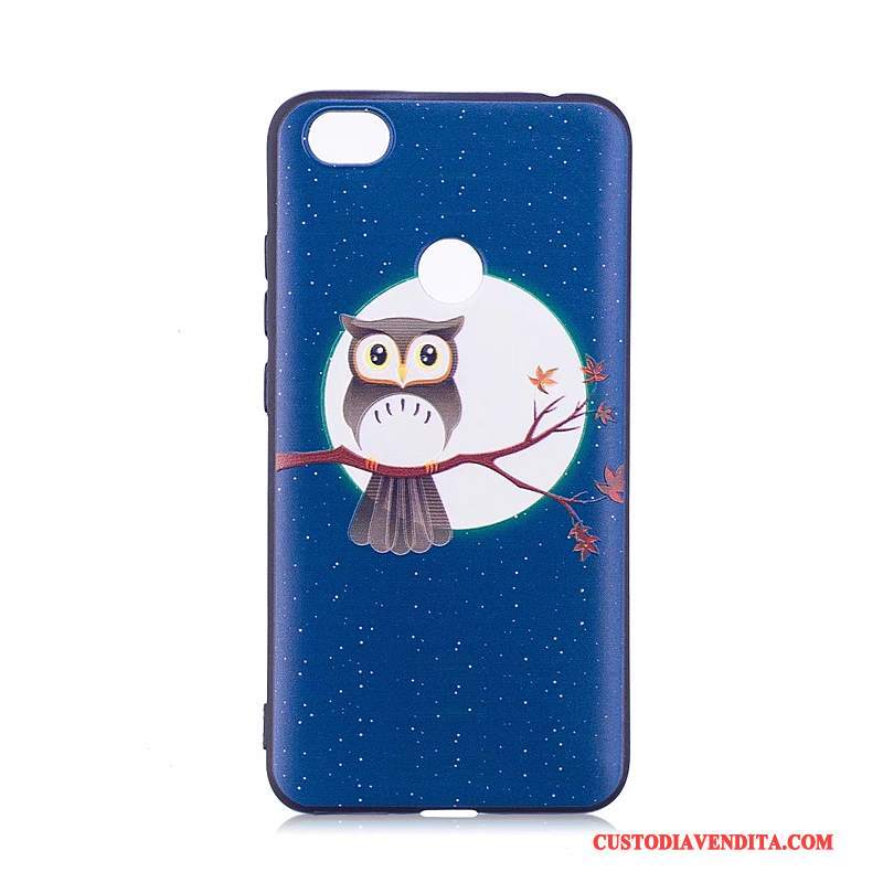 Custodia Redmi Note 5a Goffratura Tendenza Rosa, Cover Redmi Note 5a Colore Rosso Morbido
