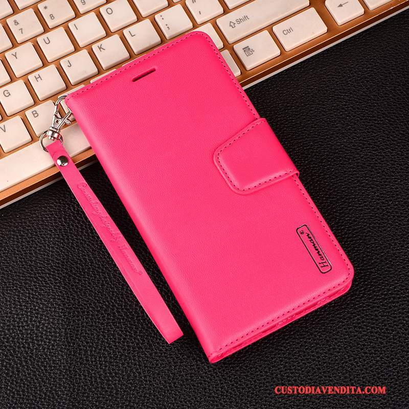 Custodia Redmi Note 5a Protezione Telefono Morbido, Cover Redmi Note 5a Folio Rosso Piccola