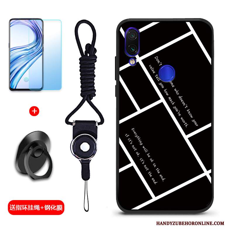 Custodia Redmi Note 7 Creativo Anti-caduta Macchiati, Cover Redmi Note 7 Silicone Piccola Rosso
