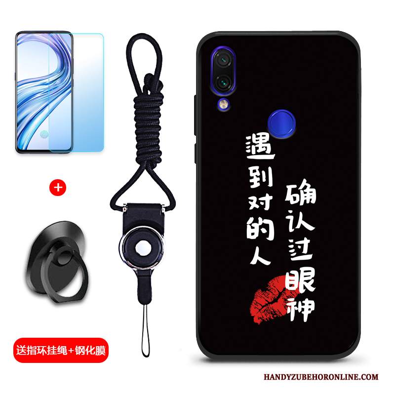 Custodia Redmi Note 7 Creativo Anti-caduta Macchiati, Cover Redmi Note 7 Silicone Piccola Rosso