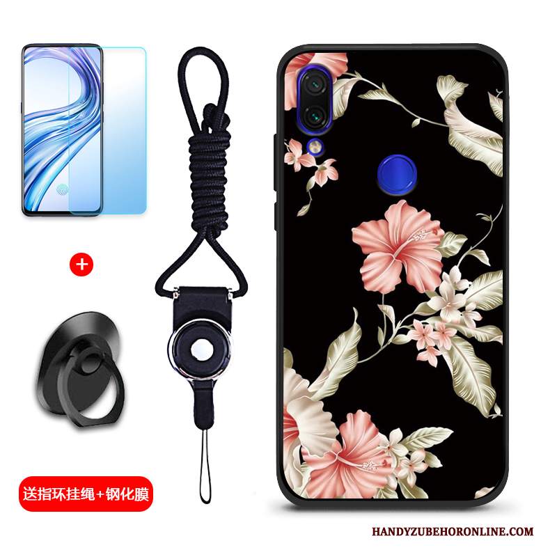 Custodia Redmi Note 7 Creativo Anti-caduta Macchiati, Cover Redmi Note 7 Silicone Piccola Rosso