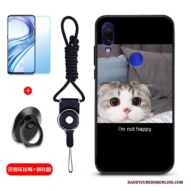 Custodia Redmi Note 7 Creativo Anti-caduta Macchiati, Cover Redmi Note 7 Silicone Piccola Rosso