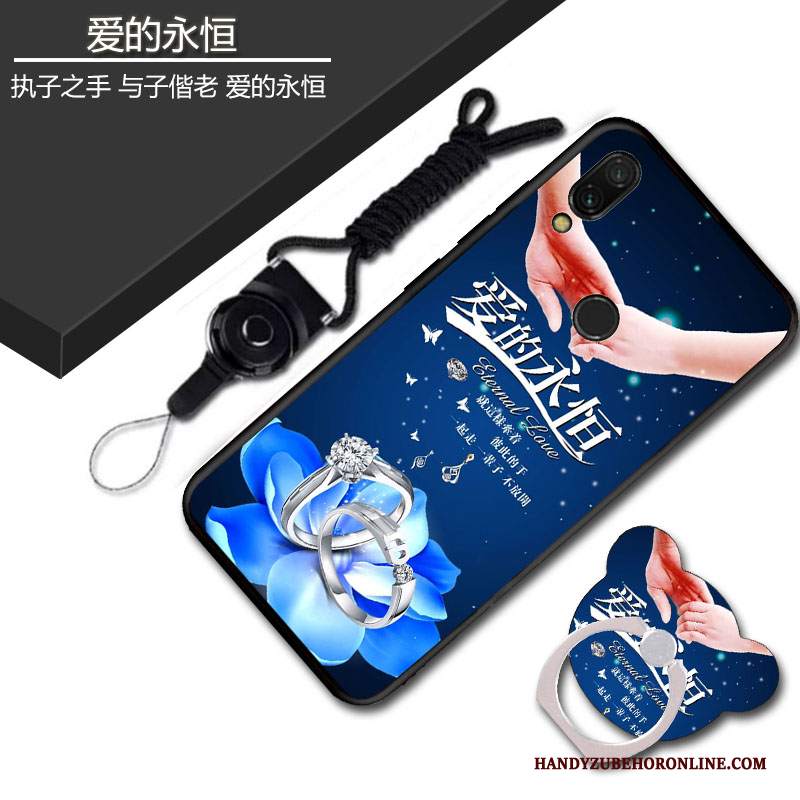 Custodia Redmi Note 7 Protezione Blu Morbido, Cover Redmi Note 7 Pellicola Protettivatelefono