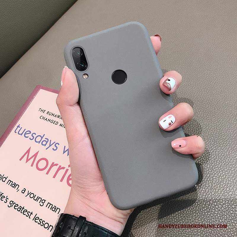 Custodia Redmi Note 7 Silicone Telefono Anti-caduta, Cover Redmi Note 7 Protezione Tutto Incluso Rosso