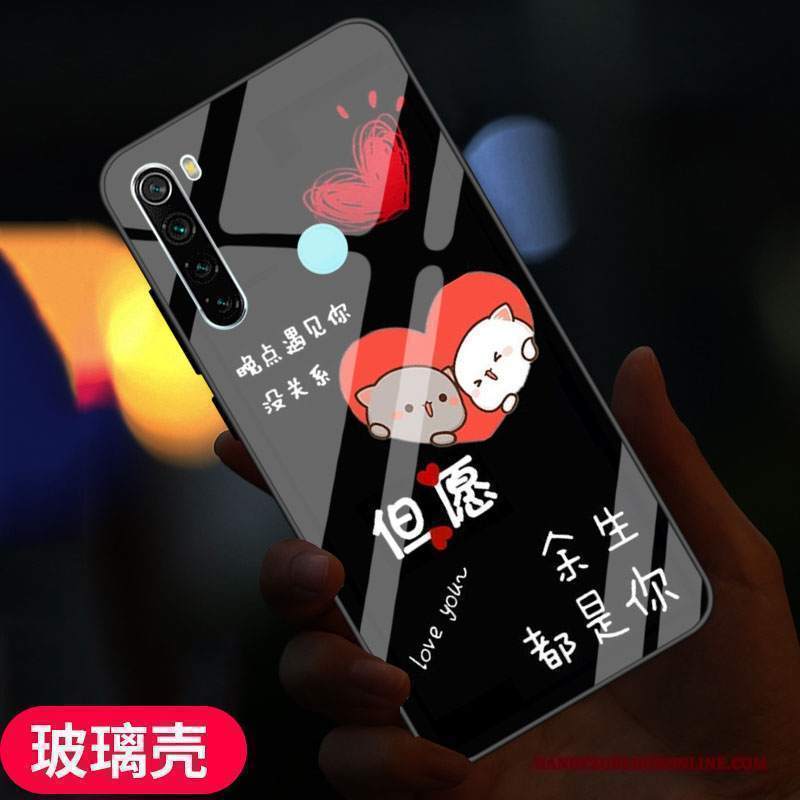 Custodia Redmi Note 8t Creativo Telefono Tutto Incluso, Cover Redmi Note 8t Protezione Vetro Net Red