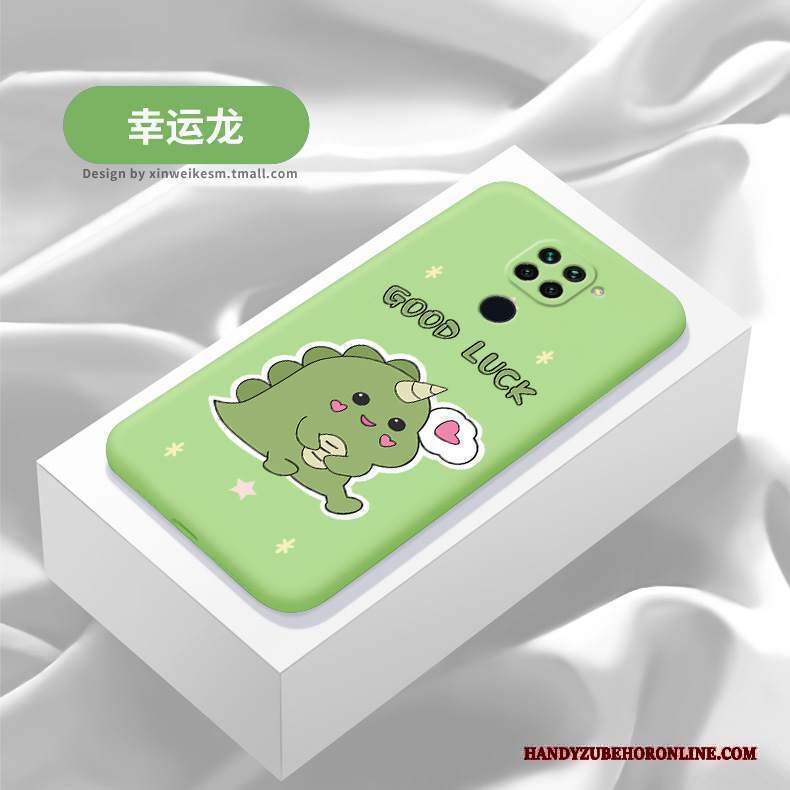 Custodia Redmi Note 9 Protezione Pellicola Protettiva Caramella, Cover Redmi Note 9 Cartone Animato Drago Rosso