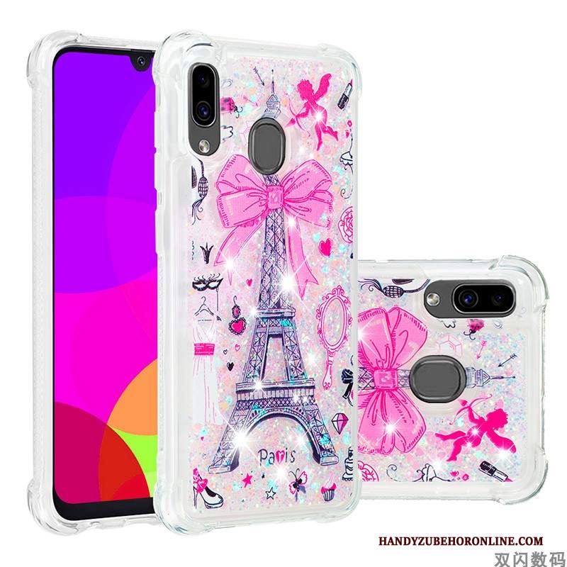Custodia Samsung Galaxy A20e Cartone Animato Tutto Incluso Anti-caduta, Cover Samsung Galaxy A20e Silicone Morbido Rosa