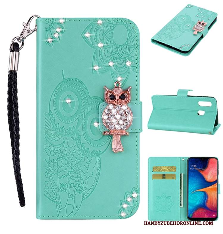Custodia Samsung Galaxy A20e Pelle Rosatelefono, Cover Samsung Galaxy A20e Folio