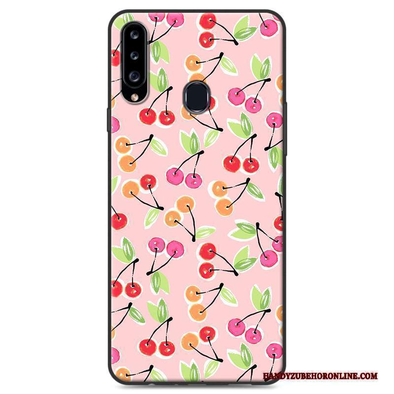 Custodia Samsung Galaxy A20s Colore Ornamenti Appesi Cuore, Cover Samsung Galaxy A20s Protezione Macchiati Morbido