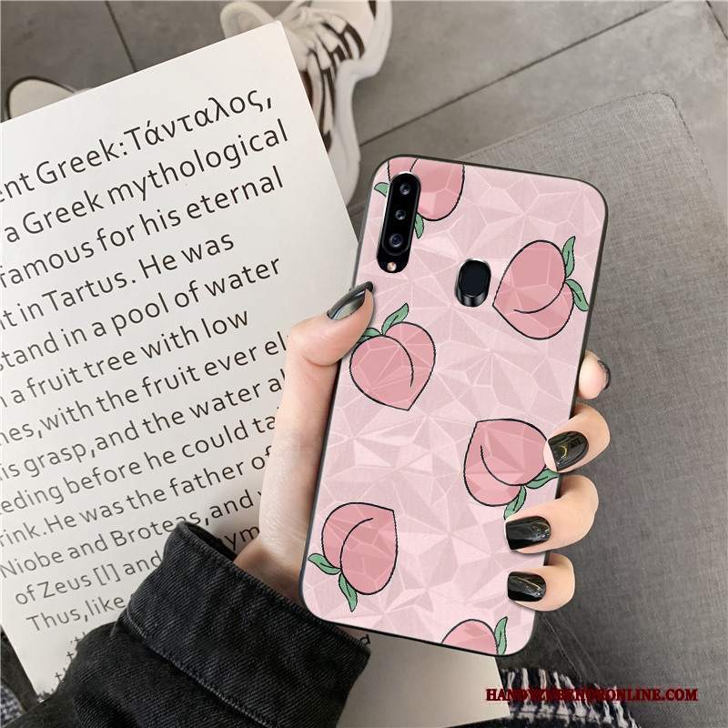 Custodia Samsung Galaxy A20s Di Personalità Net Red, Cover Samsung Galaxy A20s Forma Del Diamante Modello