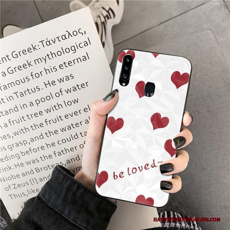 Custodia Samsung Galaxy A20s Di Personalità Net Red, Cover Samsung Galaxy A20s Forma Del Diamante Modello