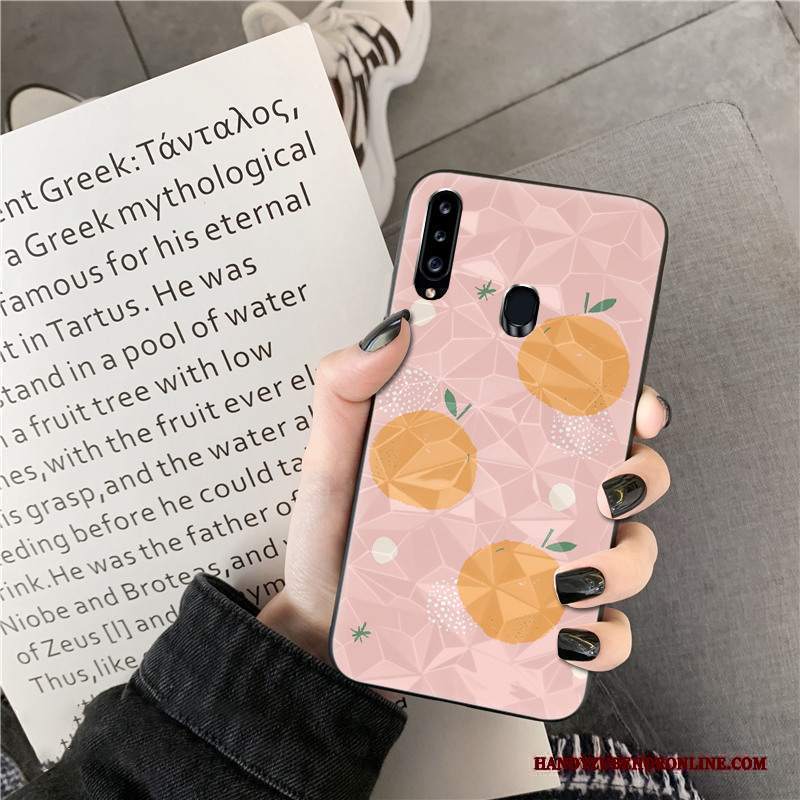 Custodia Samsung Galaxy A20s Di Personalità Net Red, Cover Samsung Galaxy A20s Forma Del Diamante Modello