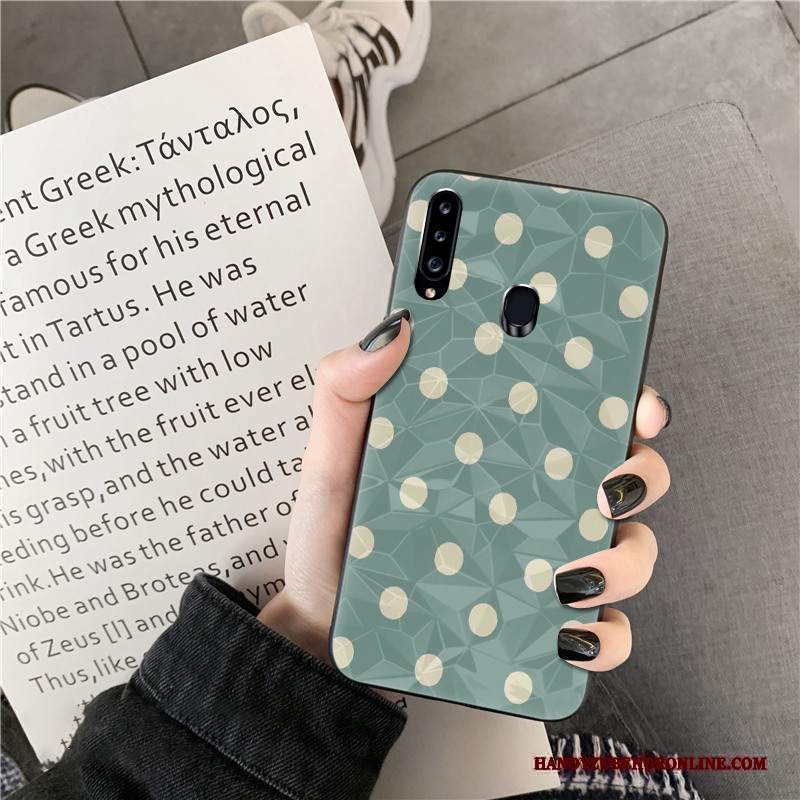 Custodia Samsung Galaxy A20s Di Personalità Net Red, Cover Samsung Galaxy A20s Forma Del Diamante Modello