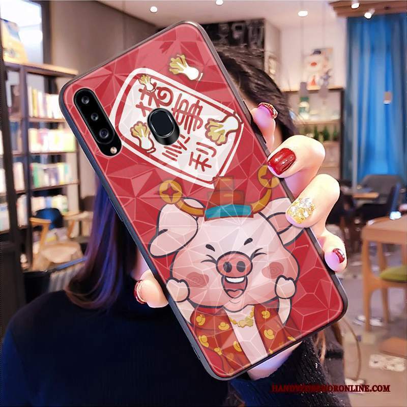 Custodia Samsung Galaxy A20s Modello Ricchezza, Cover Samsung Galaxy A20s Gattino Forma Del Diamante